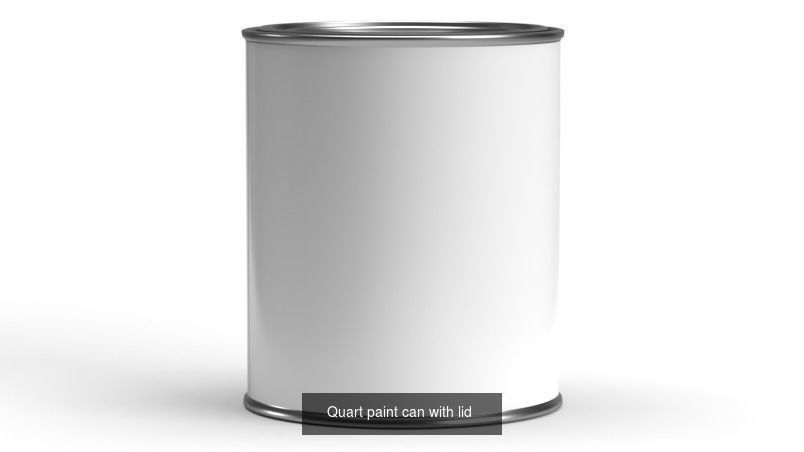 Paint cans with lid 3D Model Collection_11