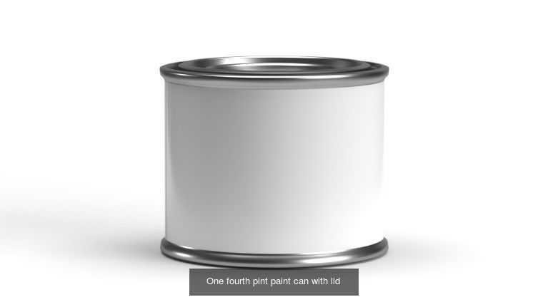 Paint cans with lid 3D Model Collection_1