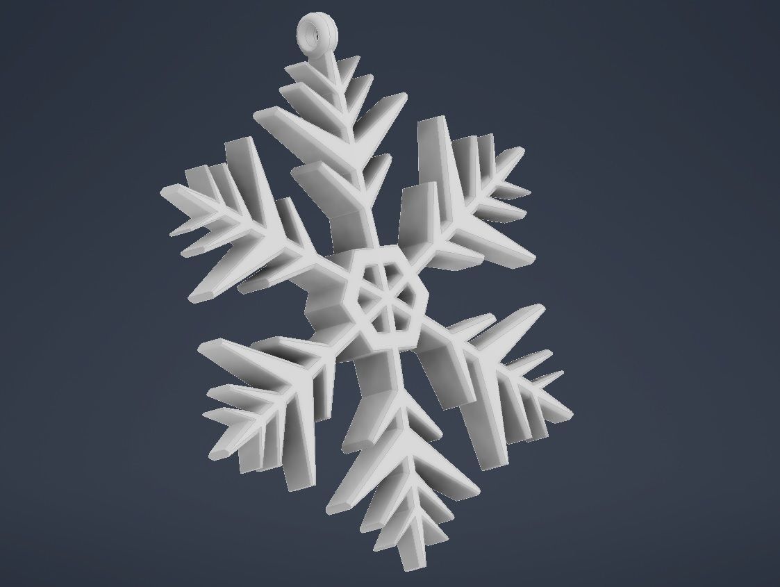 Snowflake 09 3D print model_7