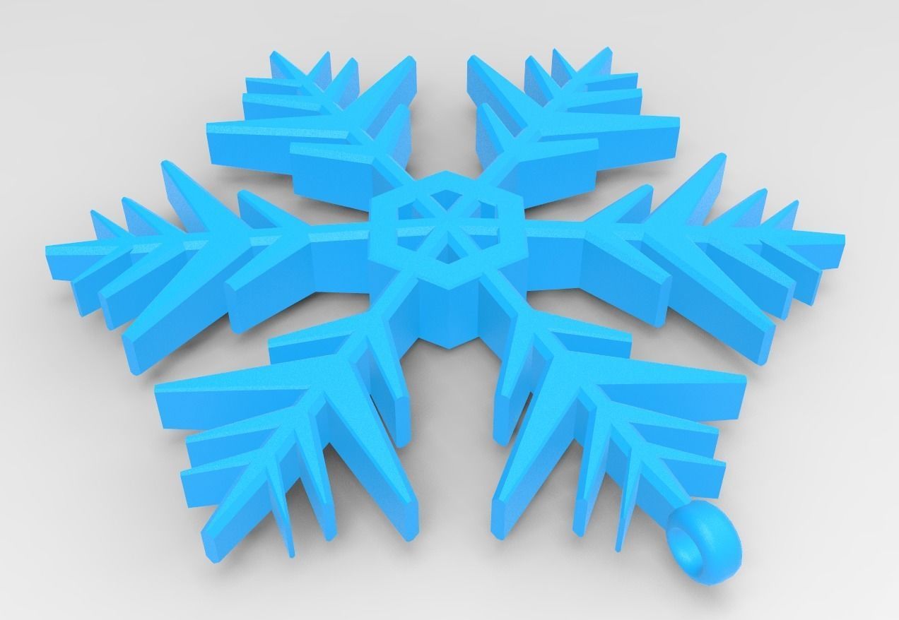 Snowflake 09 3D print model_16