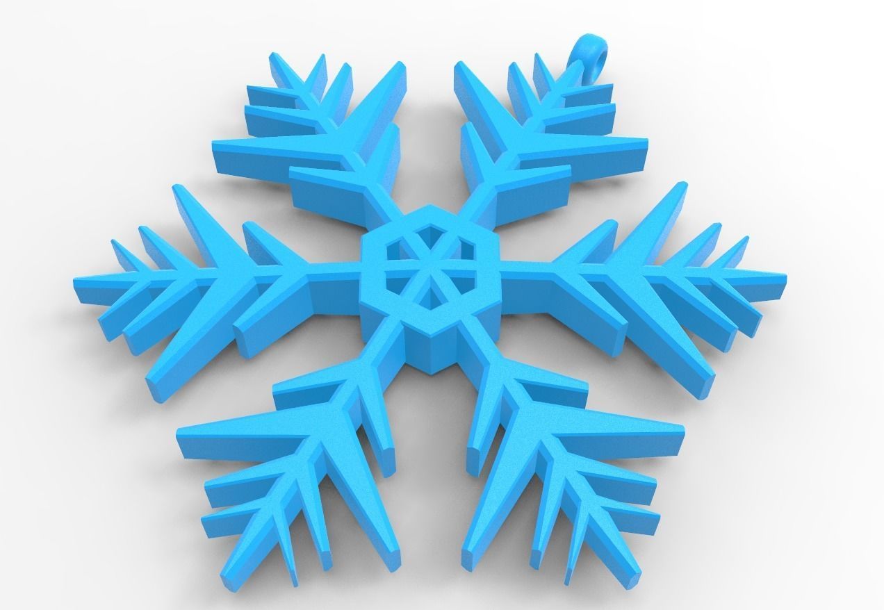 Snowflake 09 3D print model_12