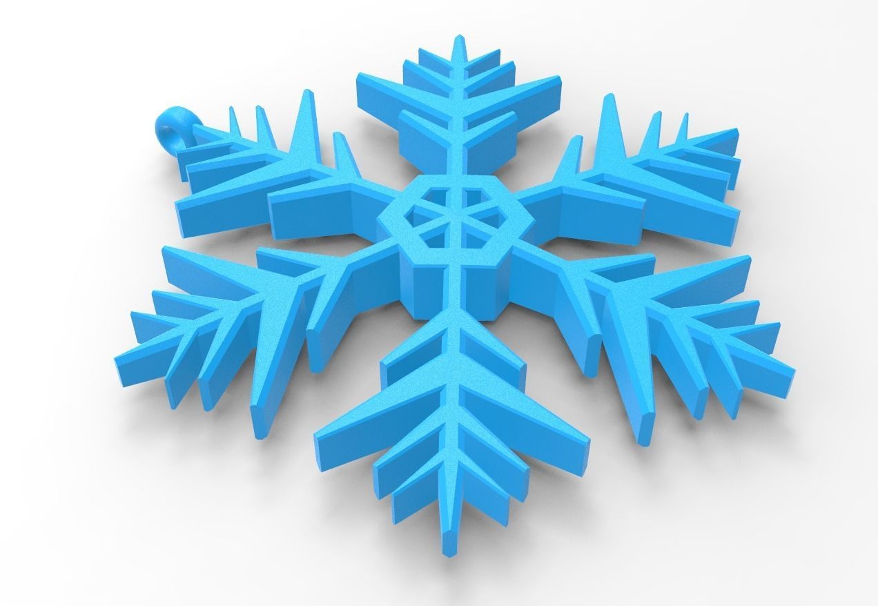 Snowflake 09 3D print model_10