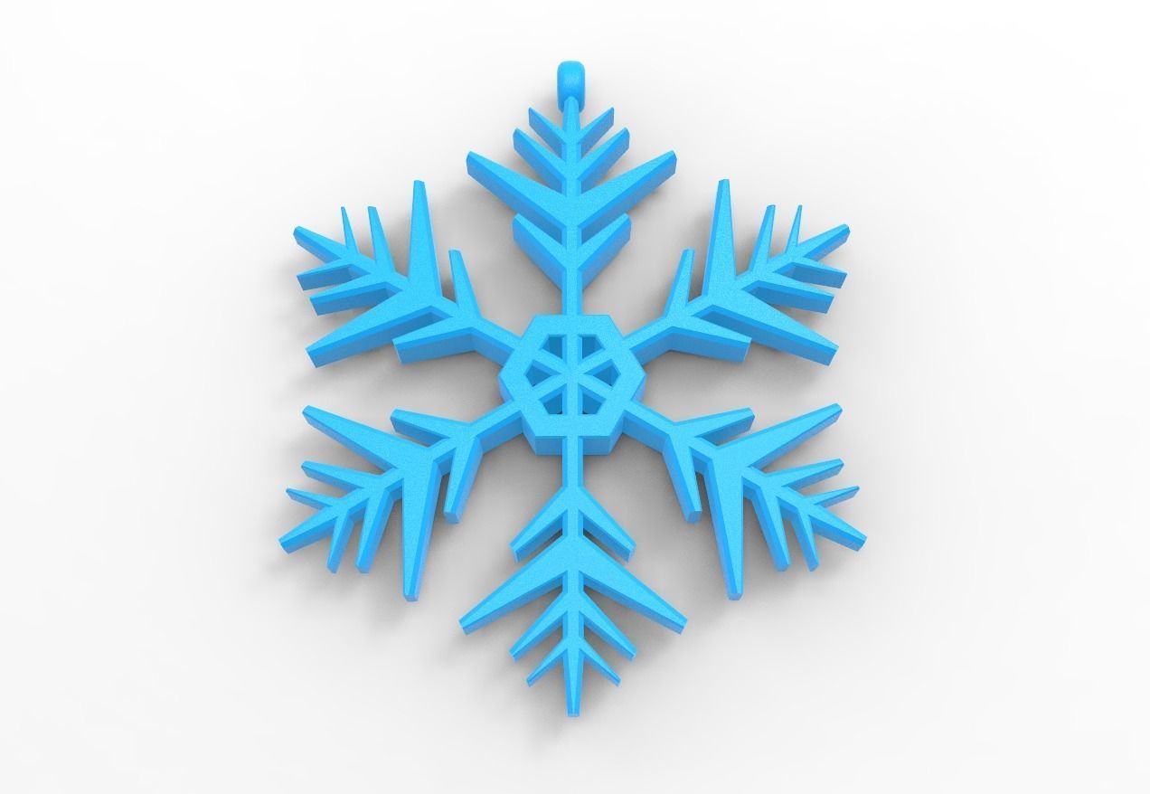 Snowflake 09 3D print model_2