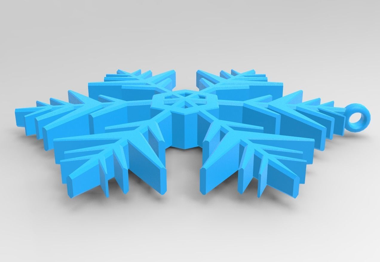 Snowflake 09 3D print model_4