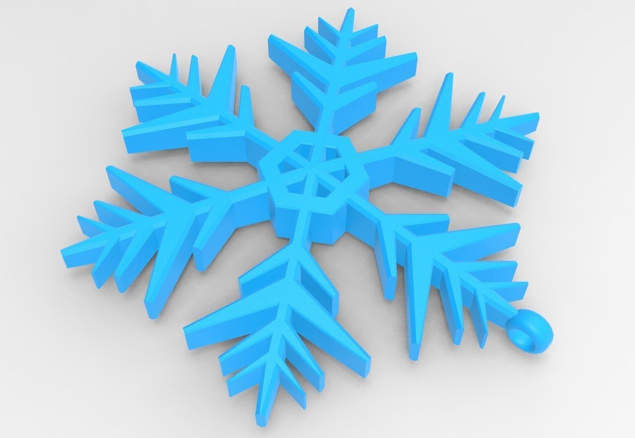 Snowflake 09 3D print model_14