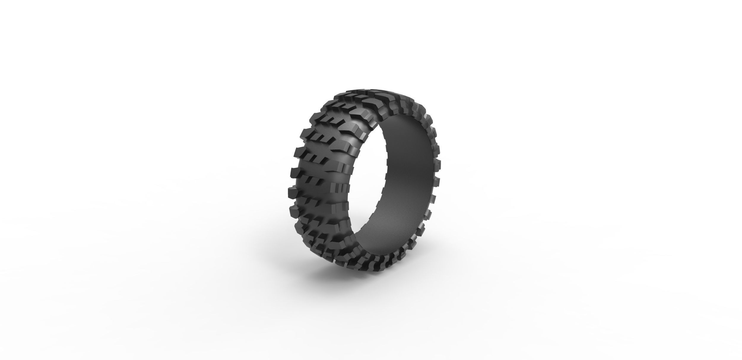 Rock bouncer Super Swamper tire Ring 3D print model_1