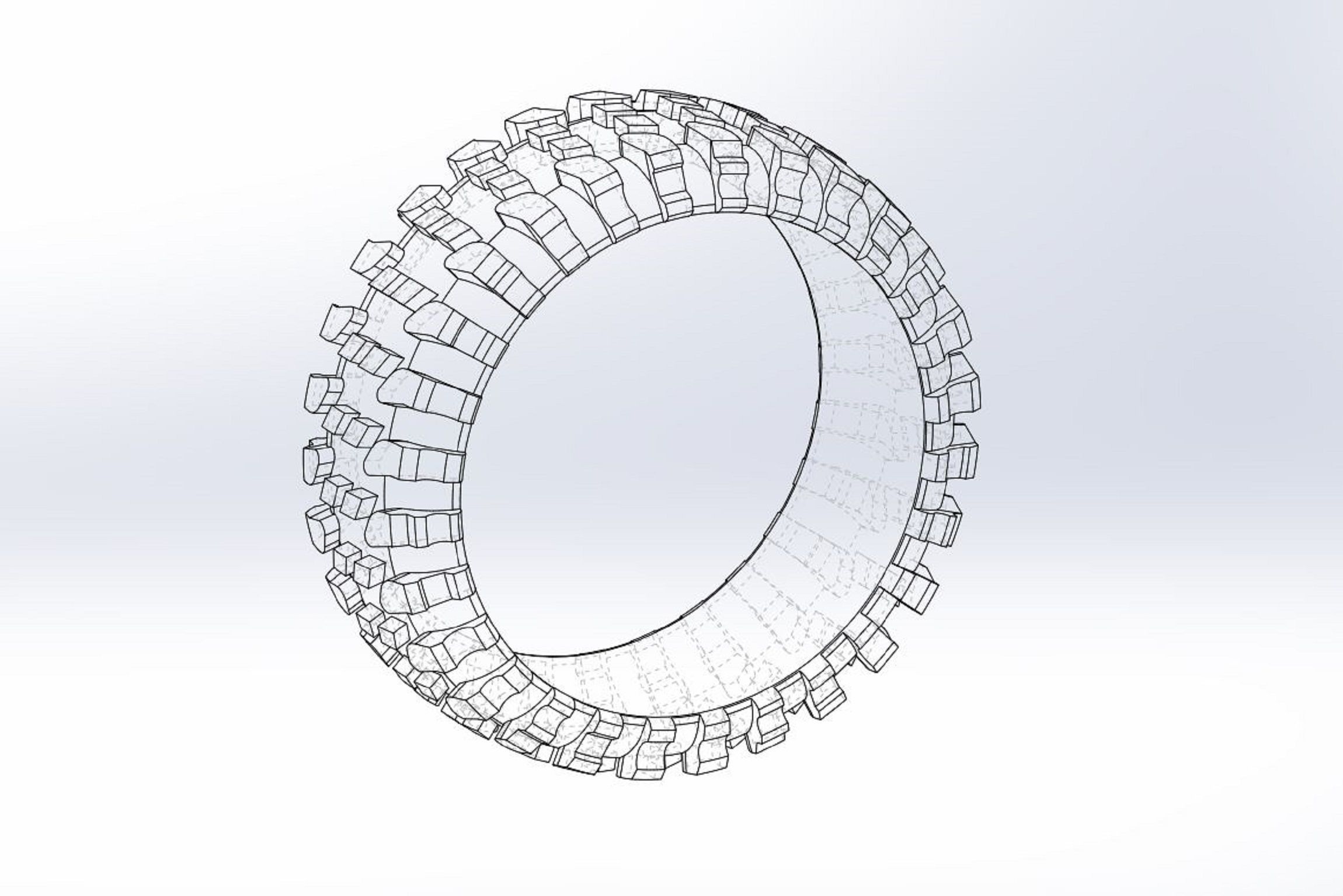 Rock bouncer Super Swamper tire Ring 3D print model_7
