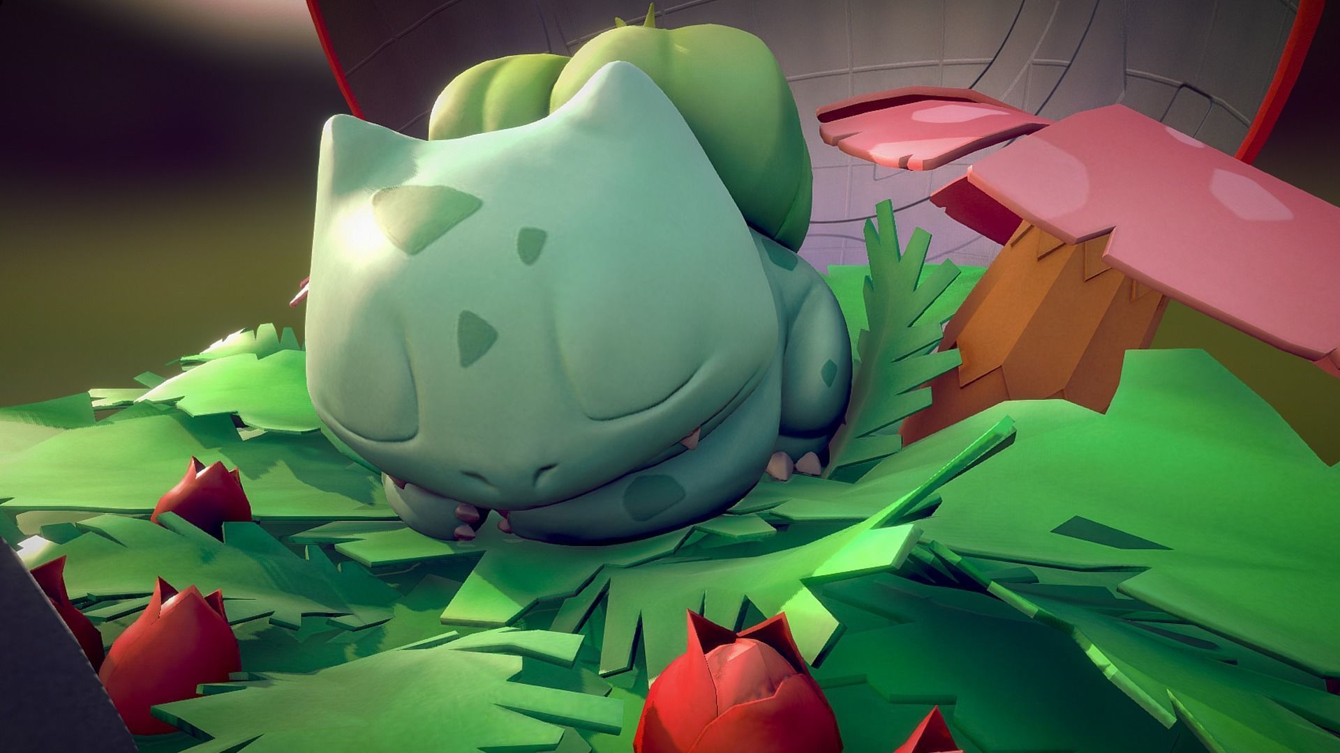 Bulbasaurs Nap Time 3D model_1