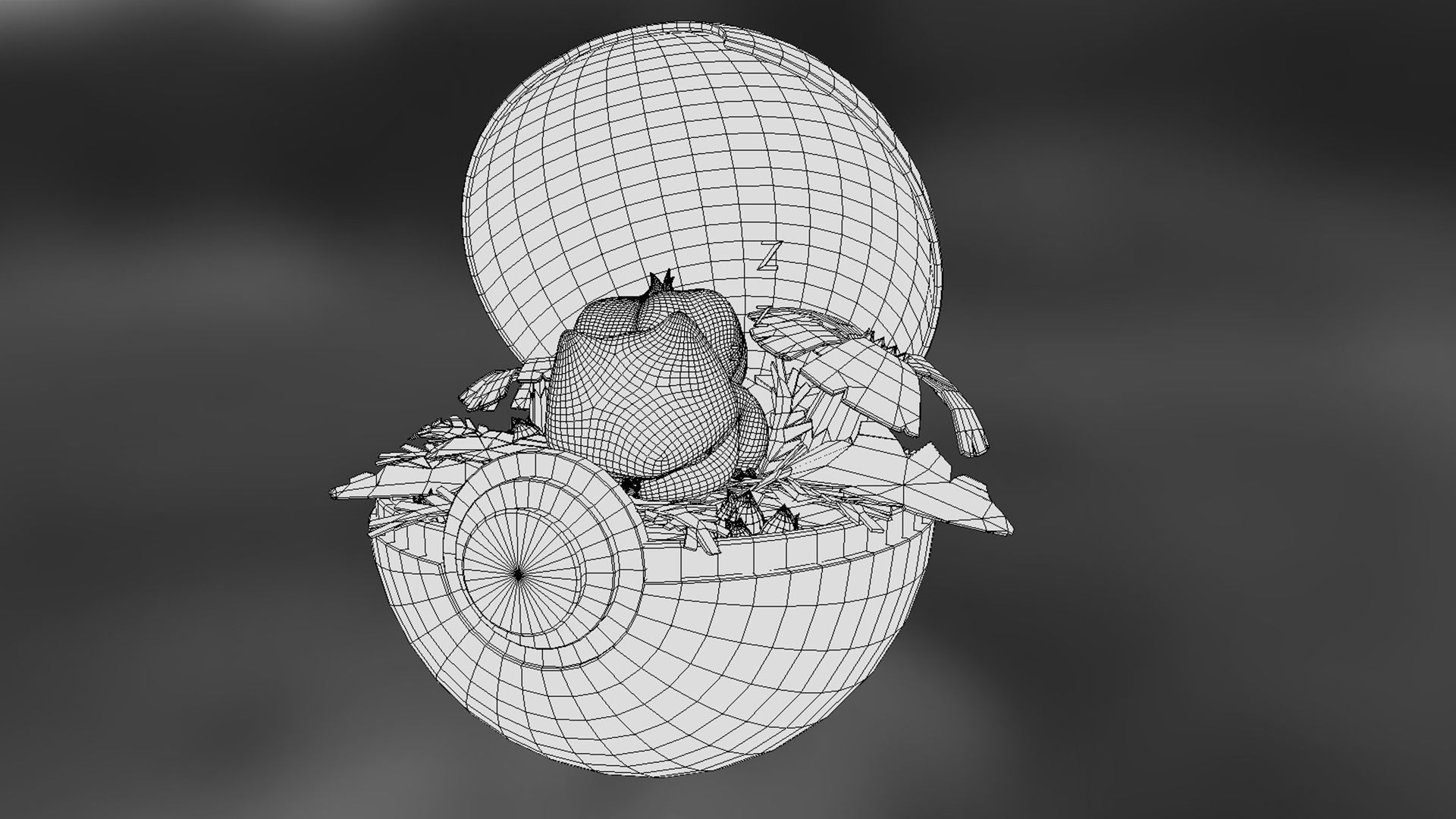 Bulbasaurs Nap Time 3D model_2