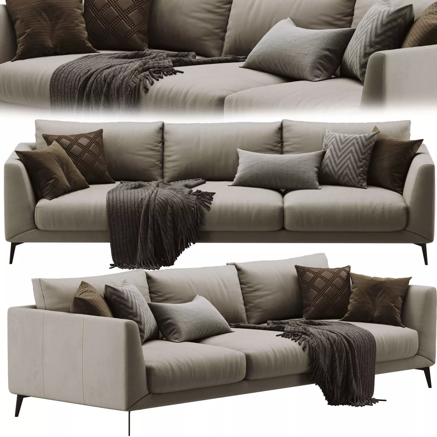 BoConcept Fargo Sofa 3D model_0