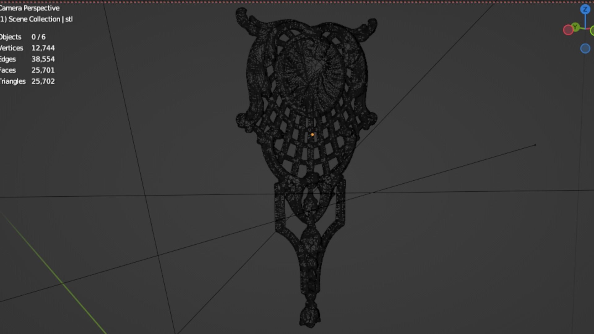 Classic decor ornament 121 3D model_6