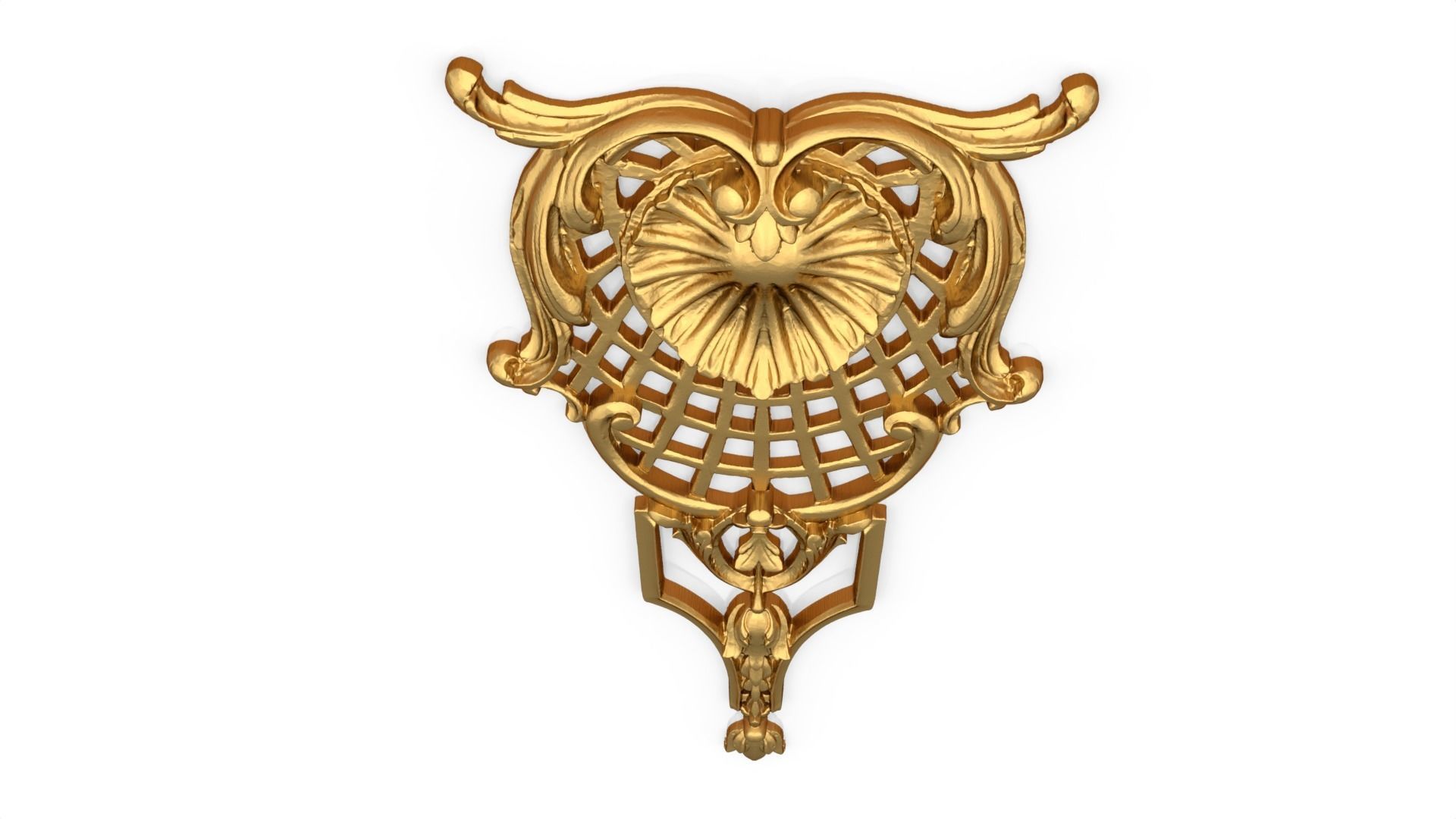 Classic decor ornament 121 3D model_4