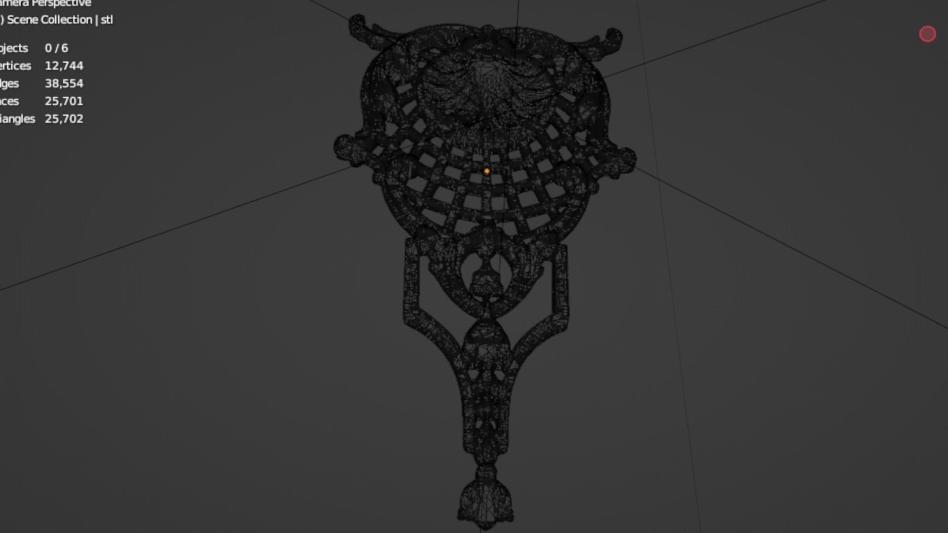 Classic decor ornament 121 3D model_7