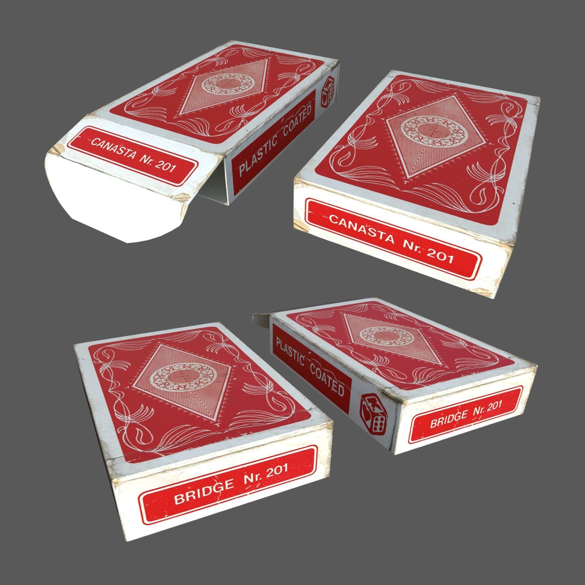 3D Dutch Playing Cards Low-poly 3D model_7