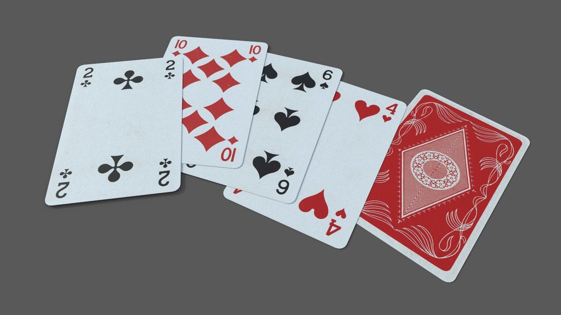 3D Dutch Playing Cards Low-poly 3D model_4