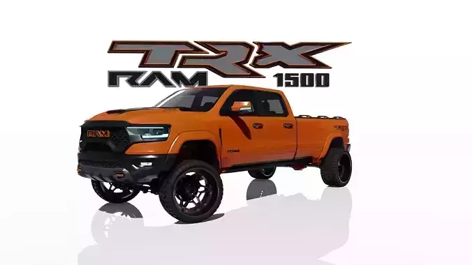 Ram 1500 TRX Extended Wheel Base Lifted 3D model