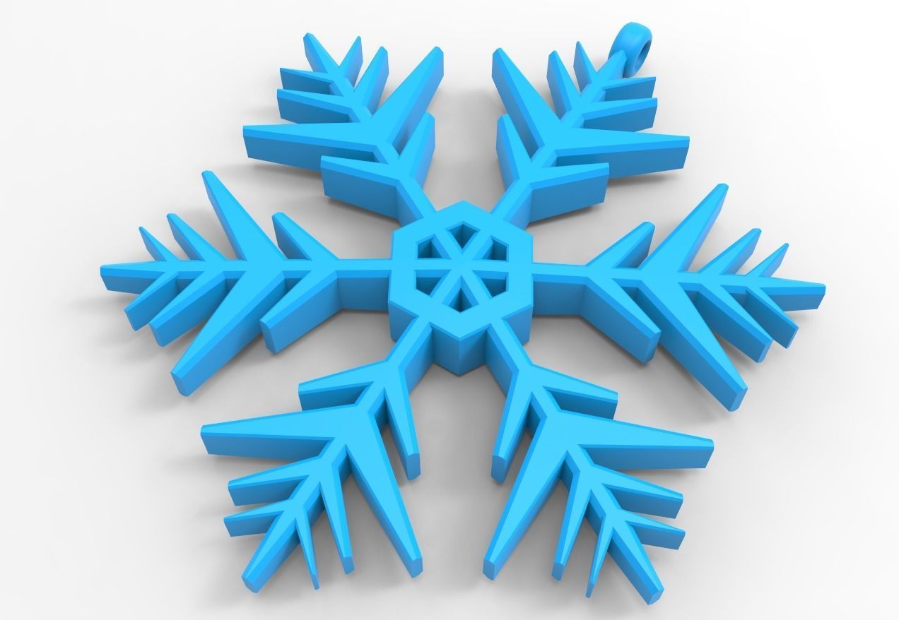 Snowflake 10 3D print model_5