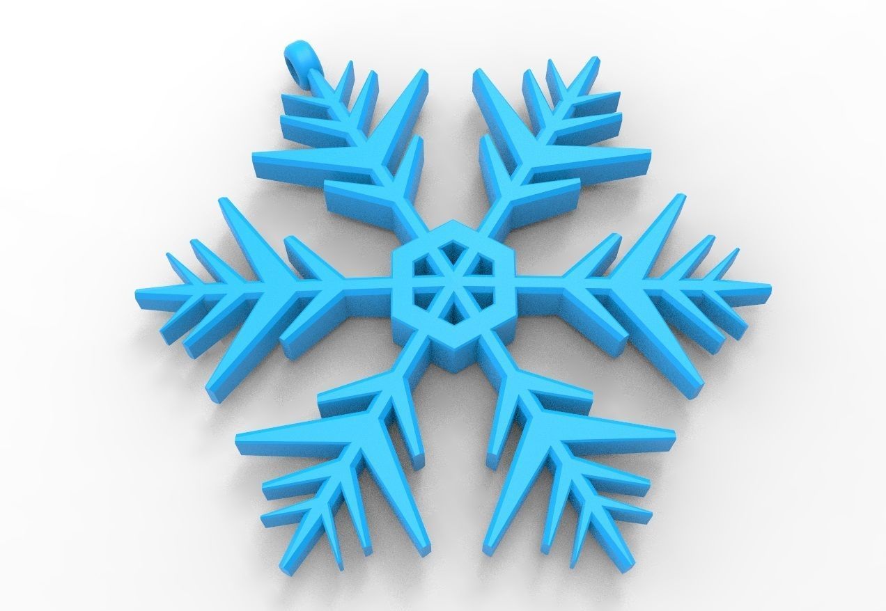 Snowflake 10 3D print model_14