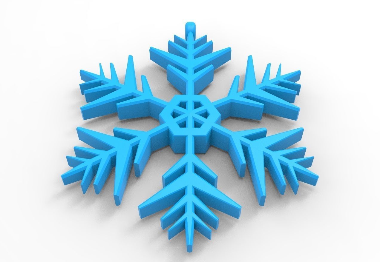 Snowflake 10 3D print model_12