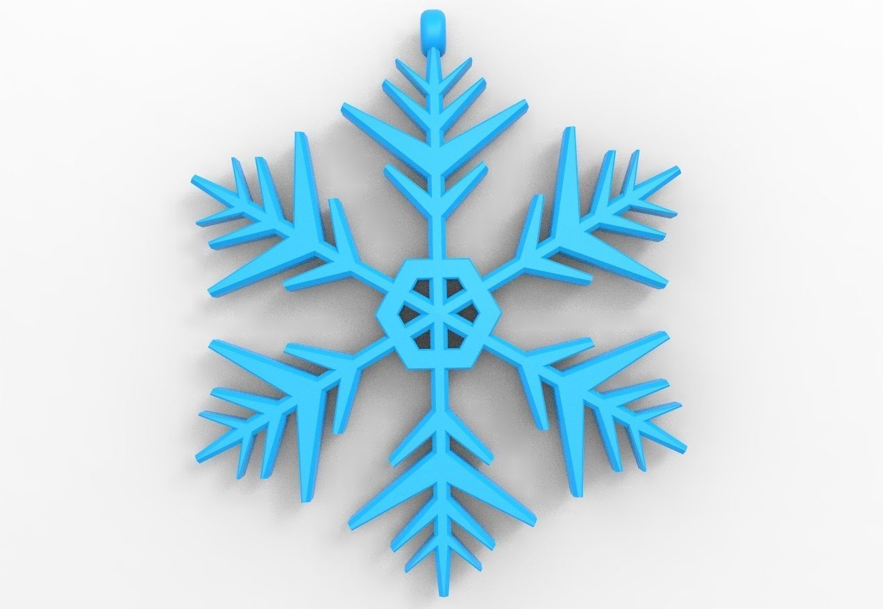 Snowflake 10 3D print model_16