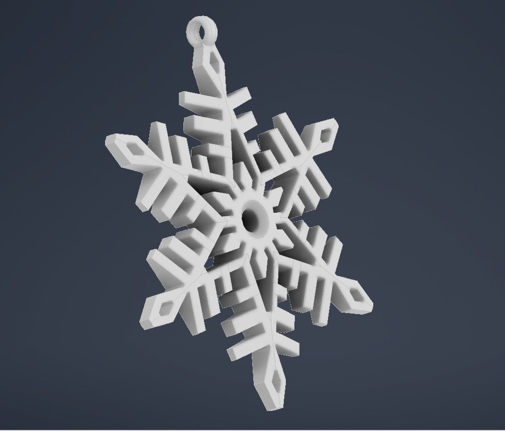 Snowflake 10 3D print model_15