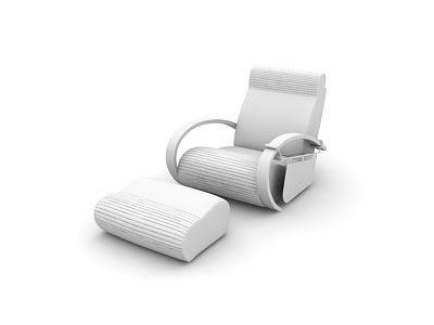 Combo pack of Arm Chairs 3D model_31