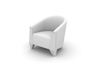 Combo pack of Arm Chairs 3D model_2
