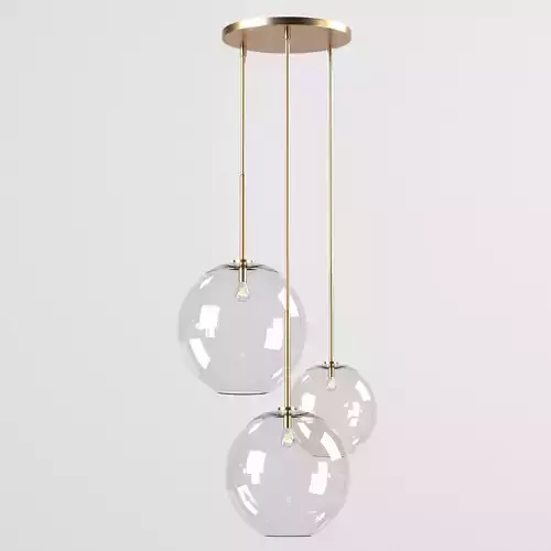chandelier glass sphere pendant light