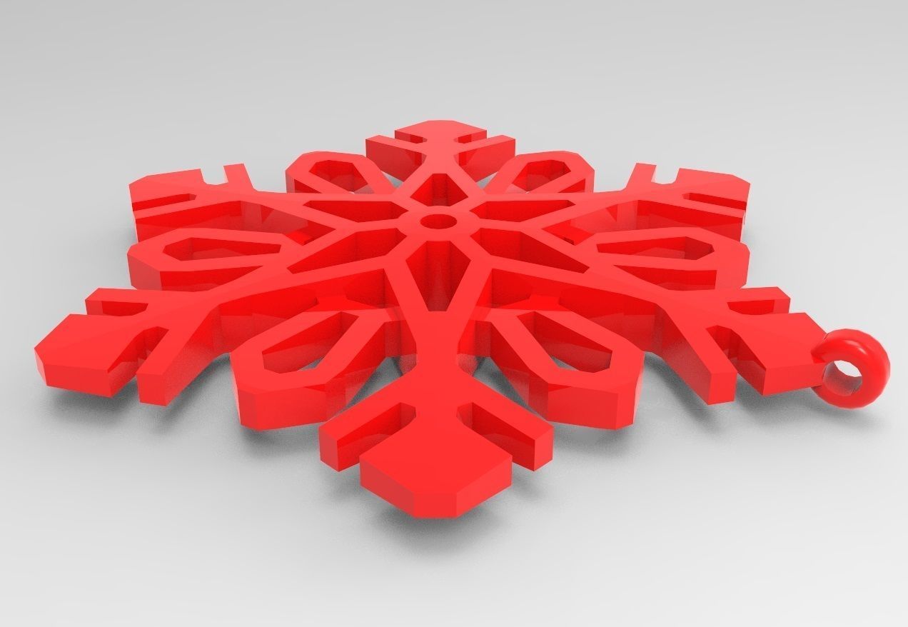 Snowflake 11 3D print model_5