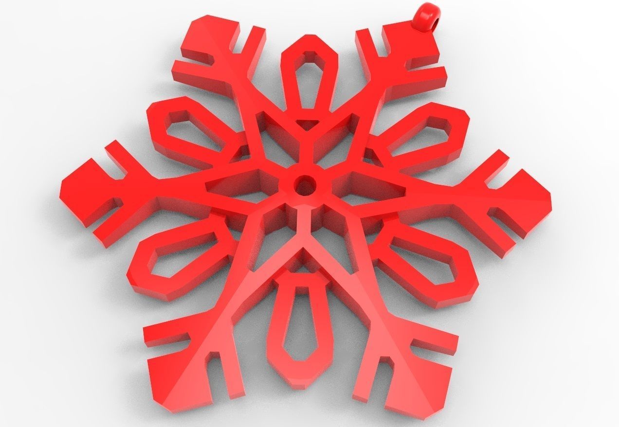 Snowflake 11 3D print model_3