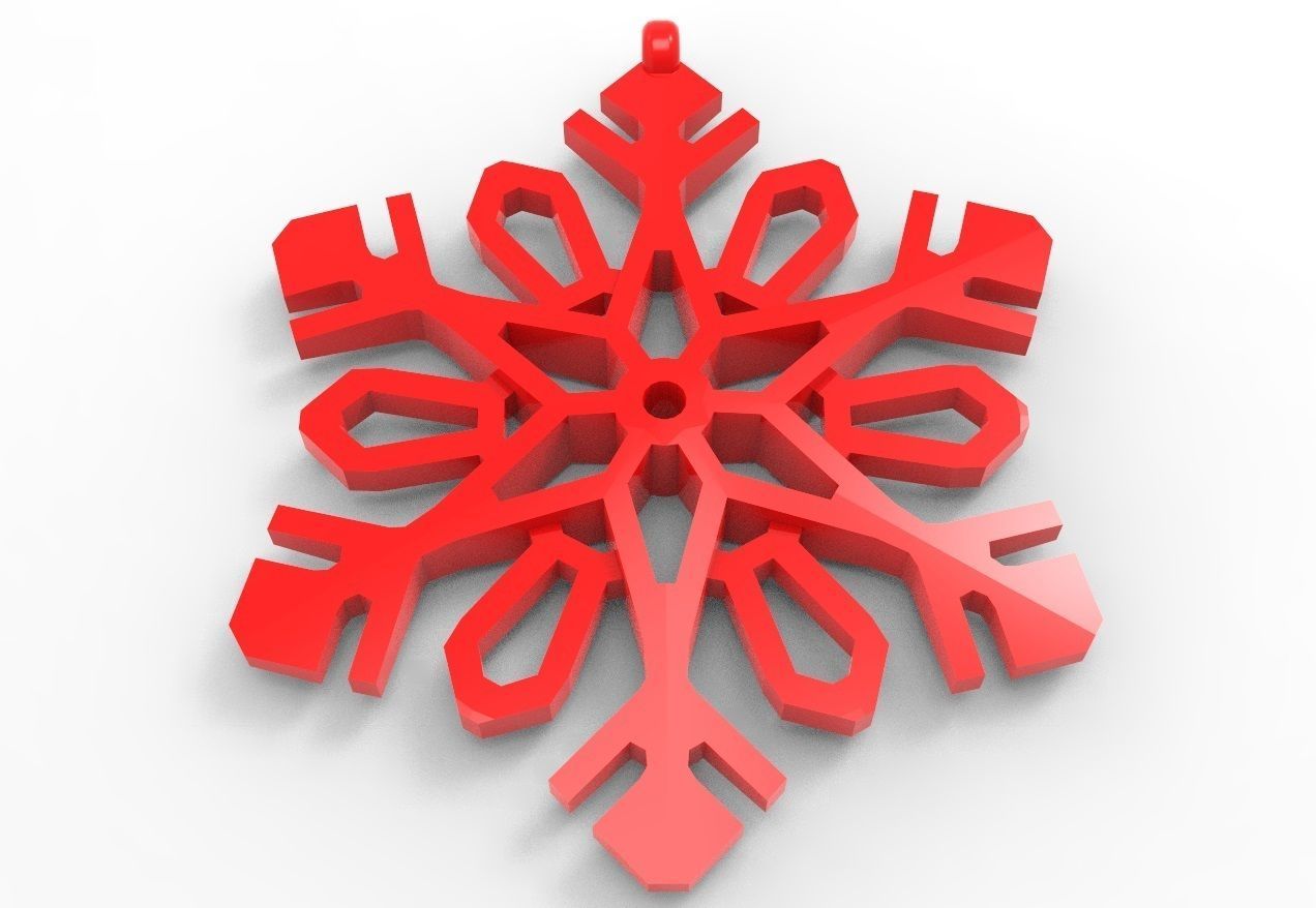 Snowflake 11 3D print model_2