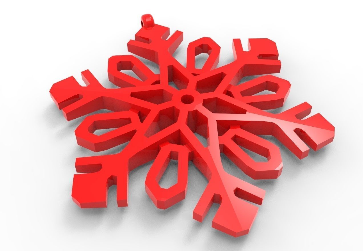 Snowflake 11 3D print model_1