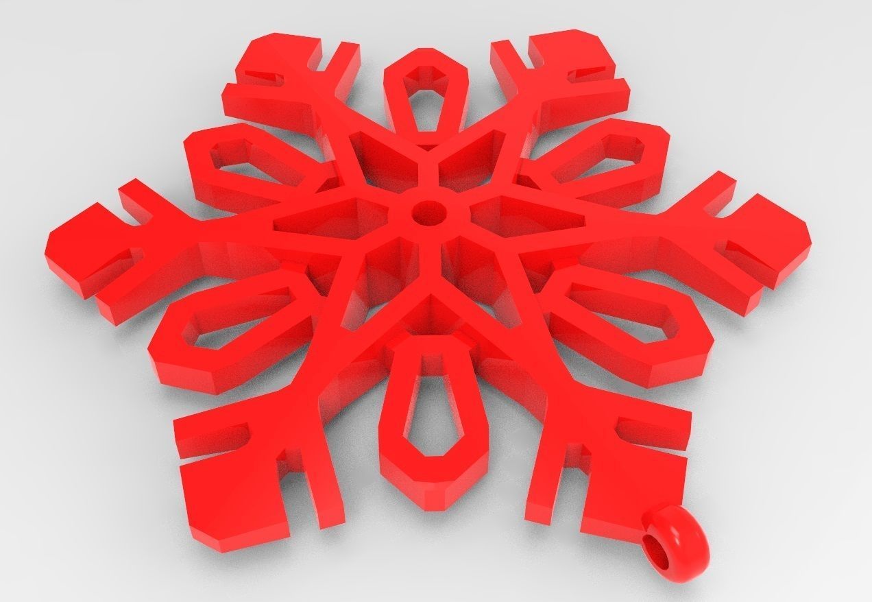 Snowflake 11 3D print model_14