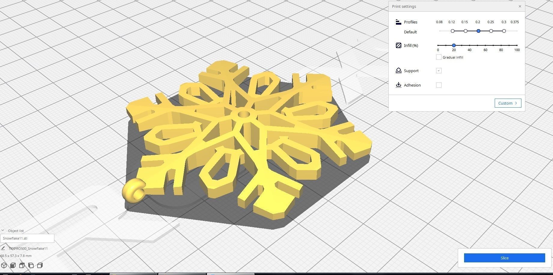Snowflake 11 3D print model_8