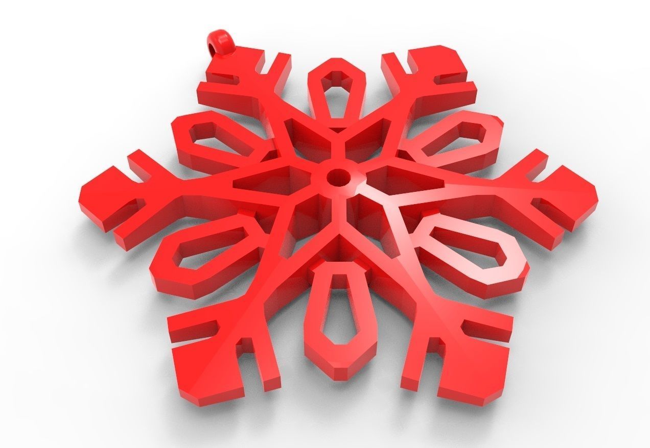 Snowflake 11 3D print model_9