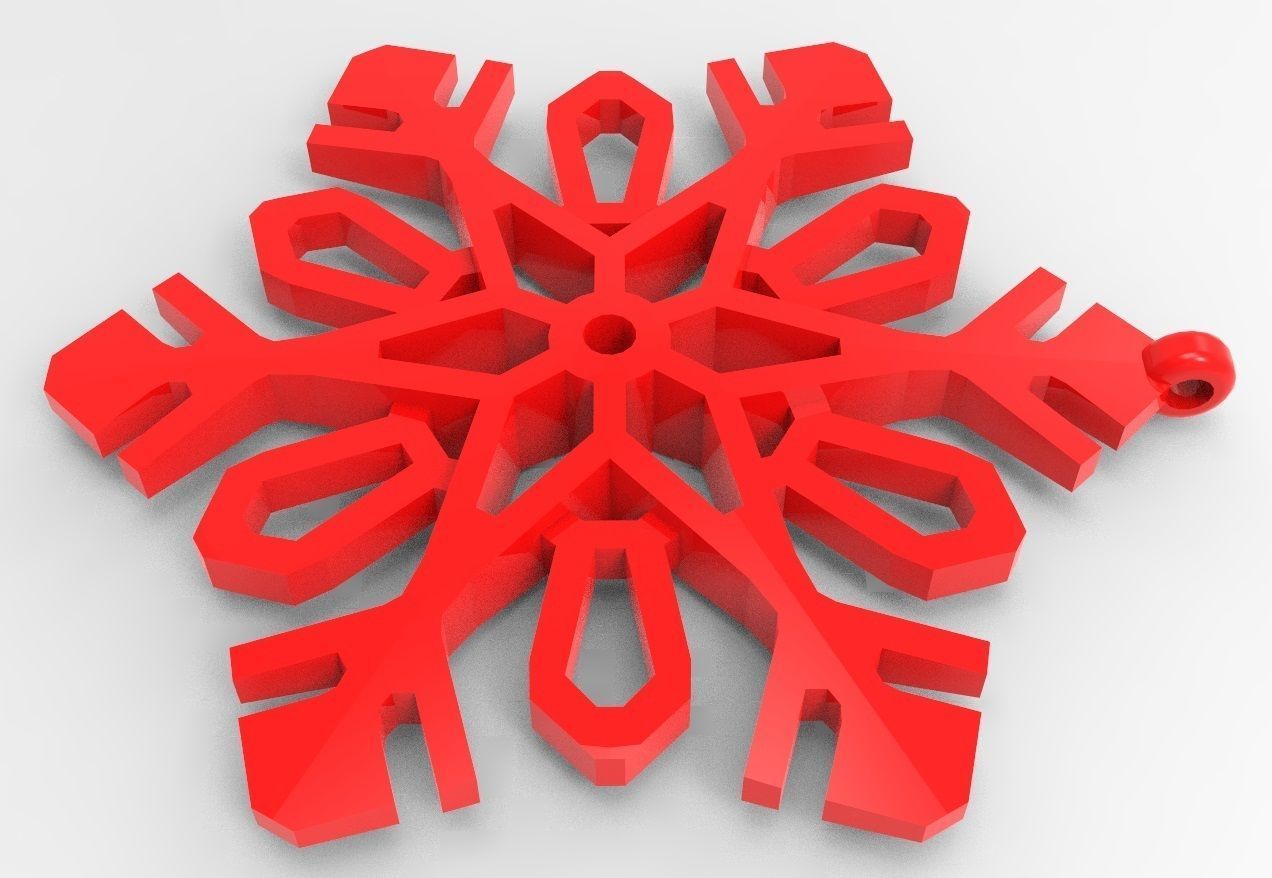 Snowflake 11 3D print model_17
