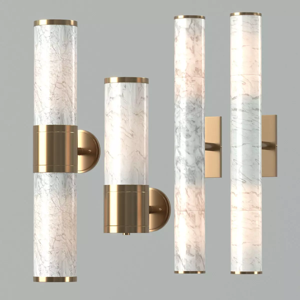 Sconse marble wall sconces 3D model