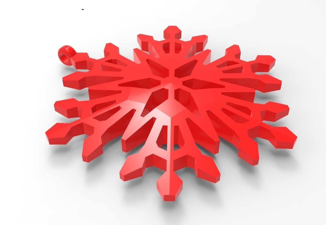 Snowflake 12 3D print model_1