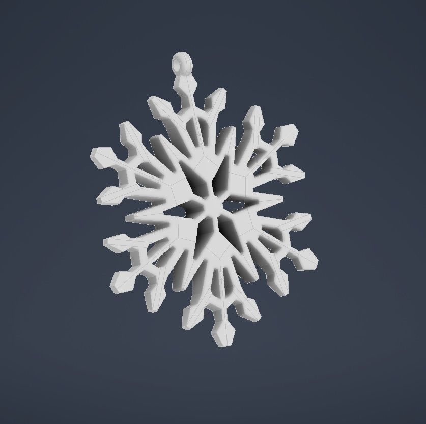 Snowflake 12 3D print model_6