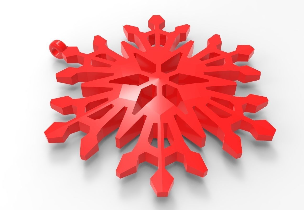 Snowflake 12 3D print model_11