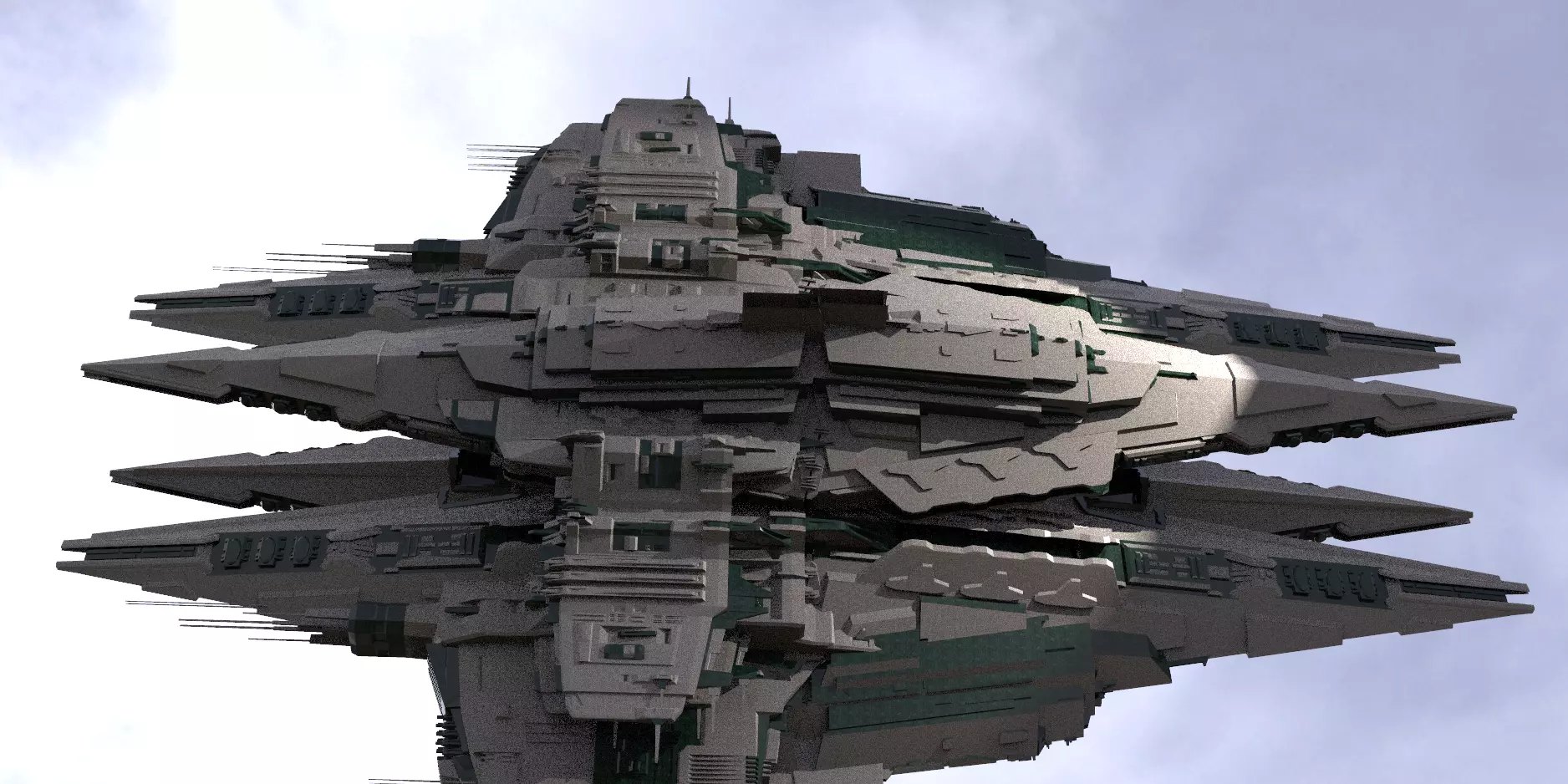 District 10 Mothership Tower 16 3D model