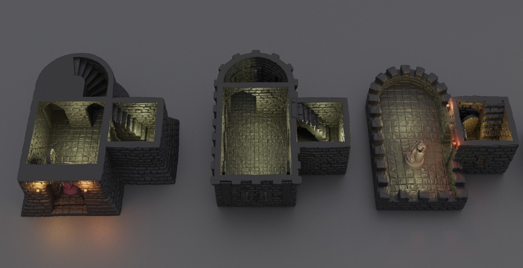 Old Town Watch Tabletop Terrain 28 mm 3D print model_5