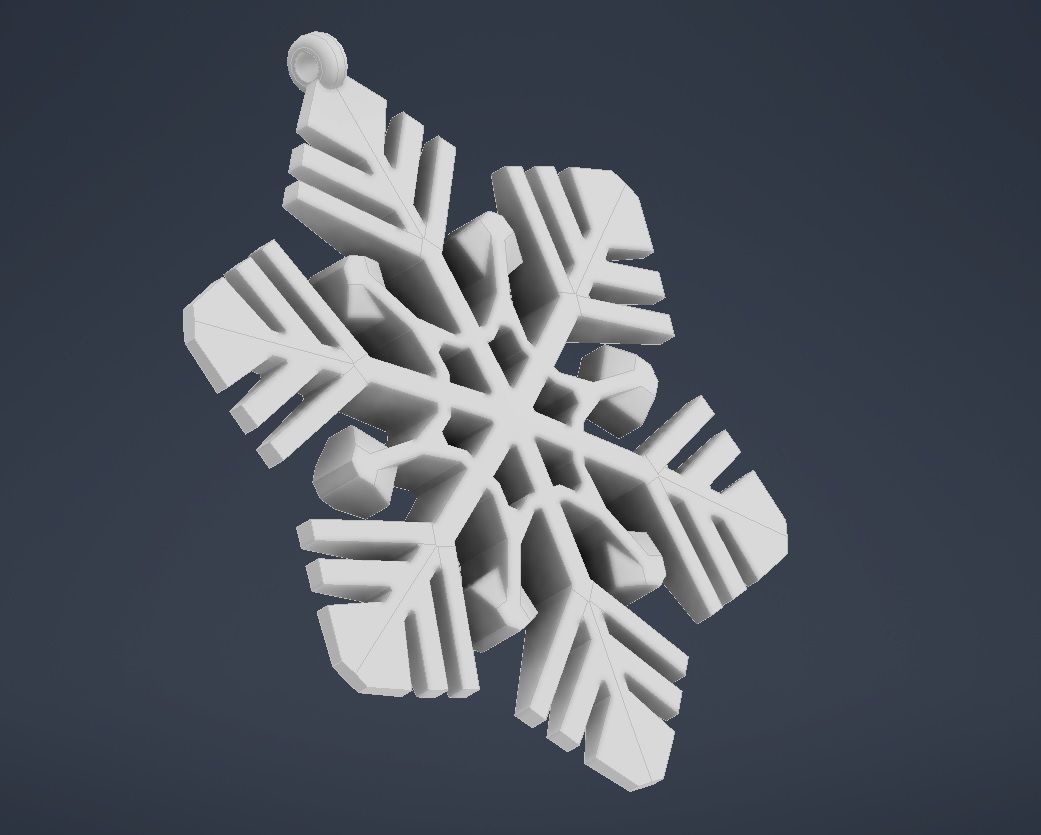 Snowflake 14 3D print model_6