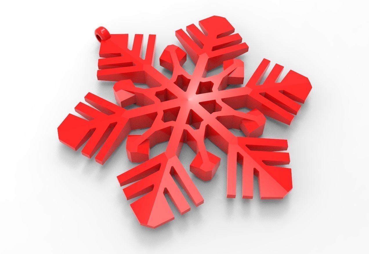 Snowflake 14 3D print model_10