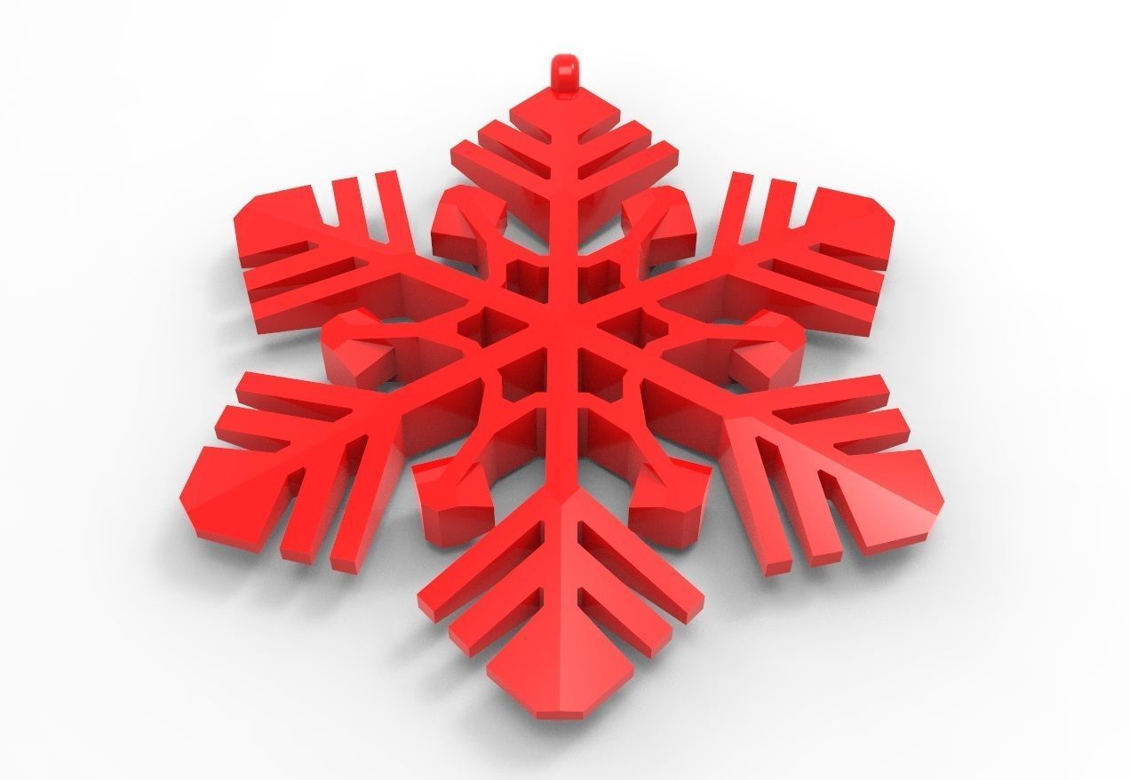 Snowflake 14 3D print model_12
