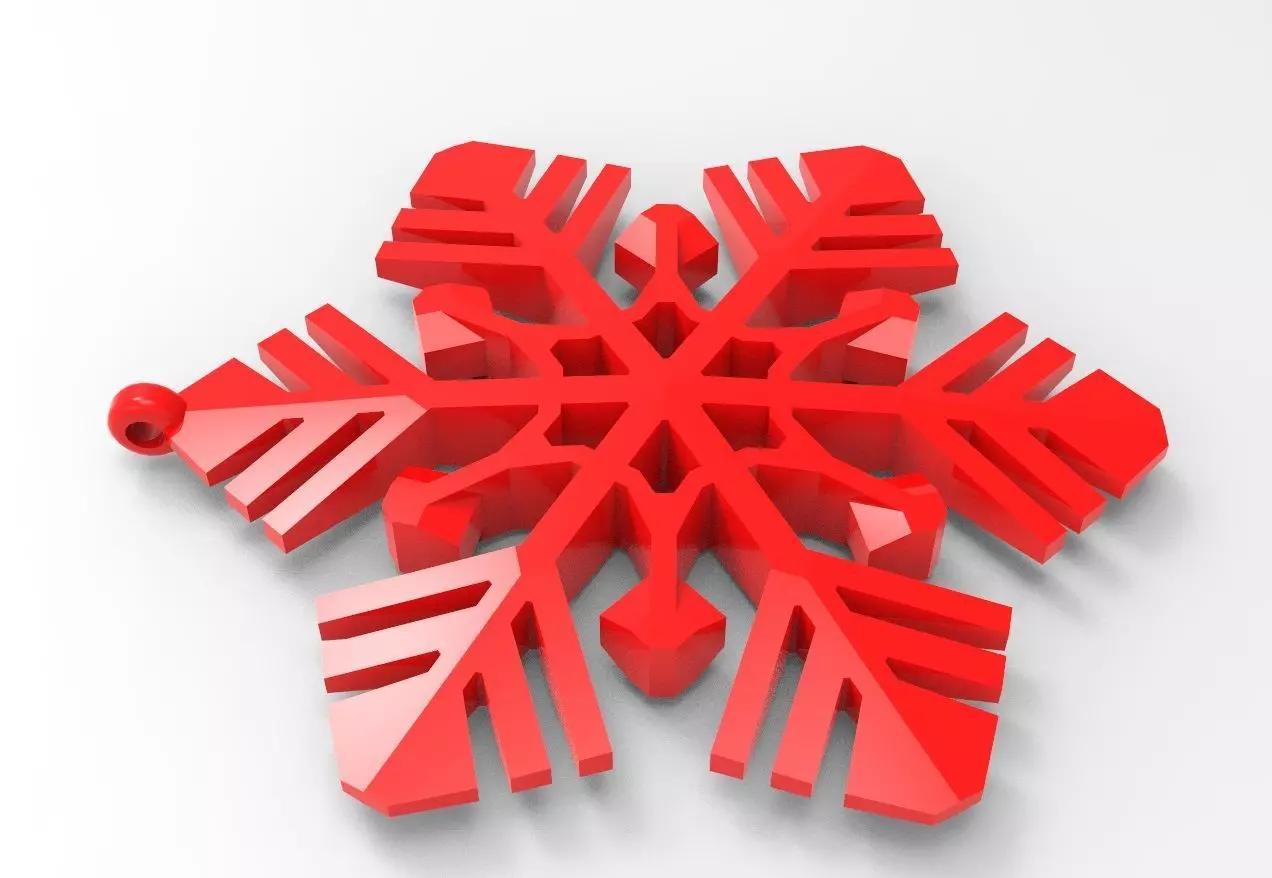 Snowflake 14 3D print model_0
