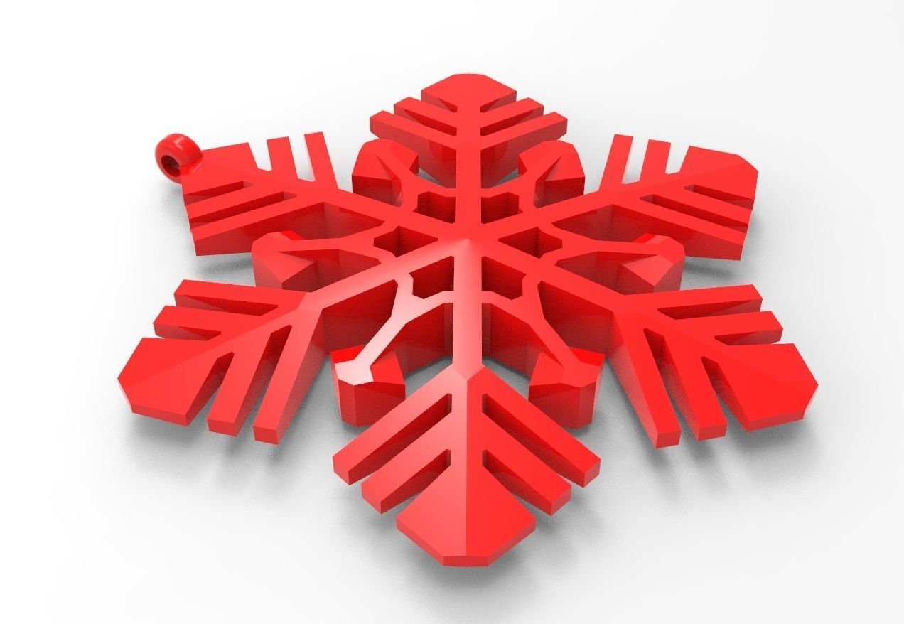 Snowflake 14 3D print model_1
