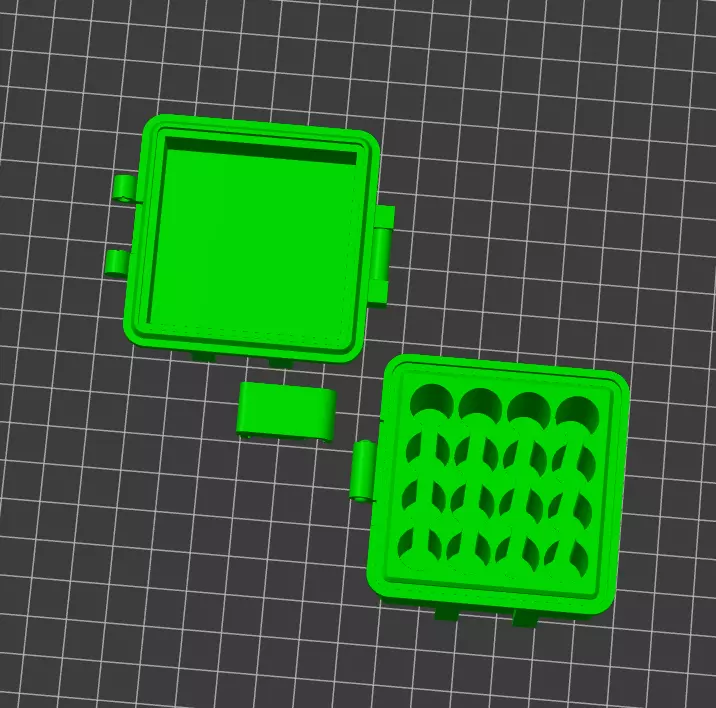 AAA battery box 3D print model_0