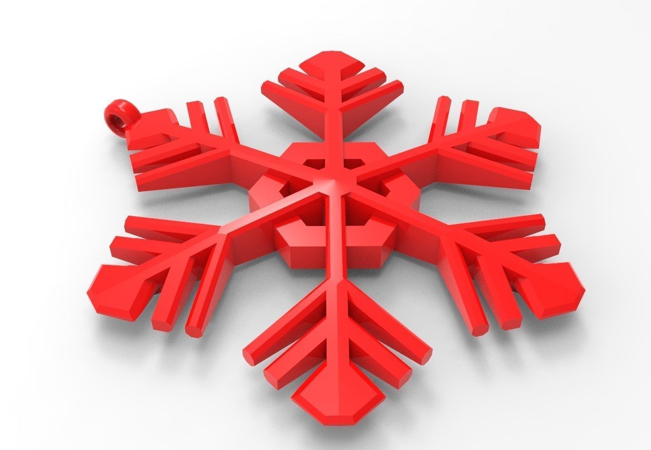 Snowflake  15 3D print model_1