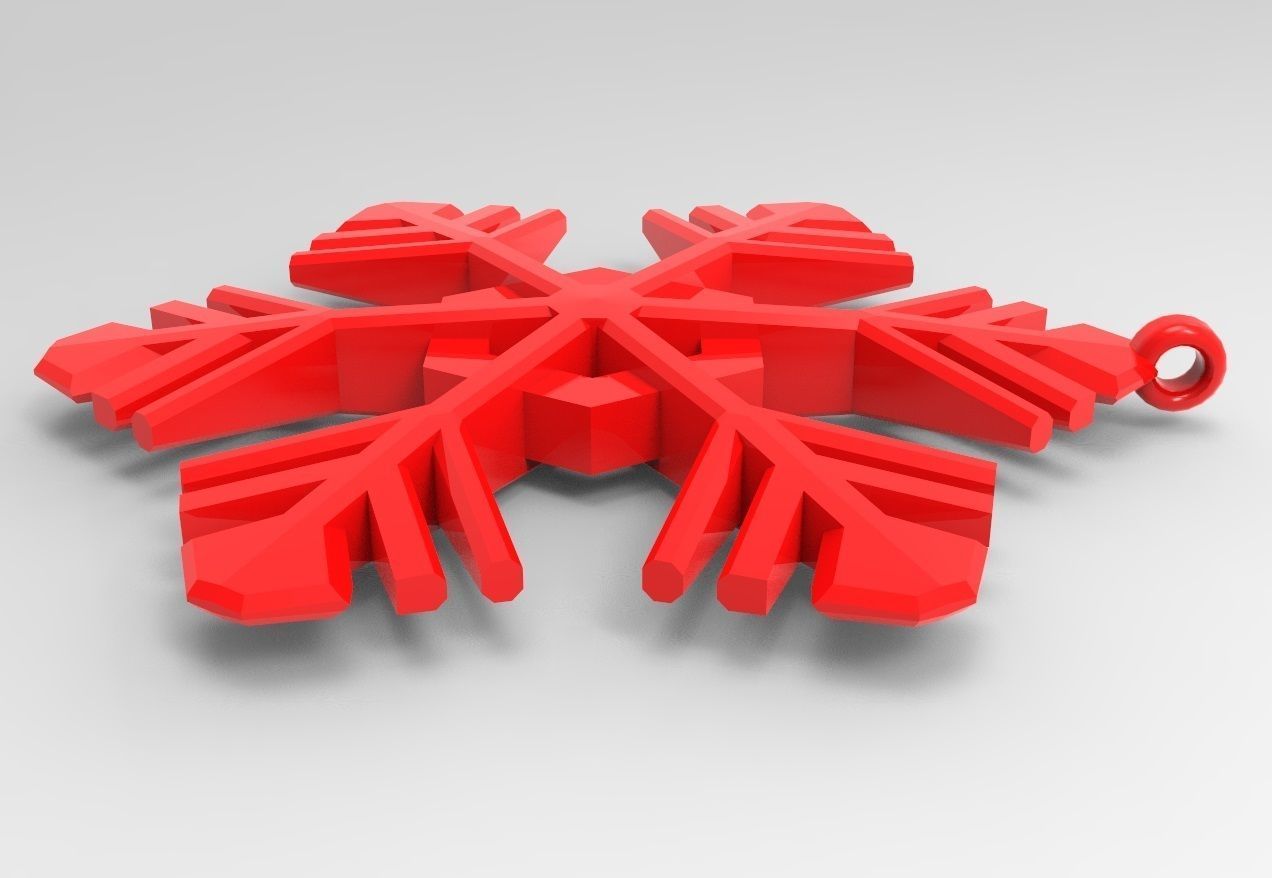 Snowflake  15 3D print model_14